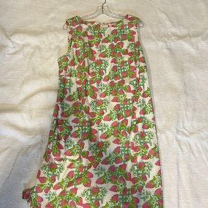 Vintage Lily Pulitzer dress. Strawberry basket pattern